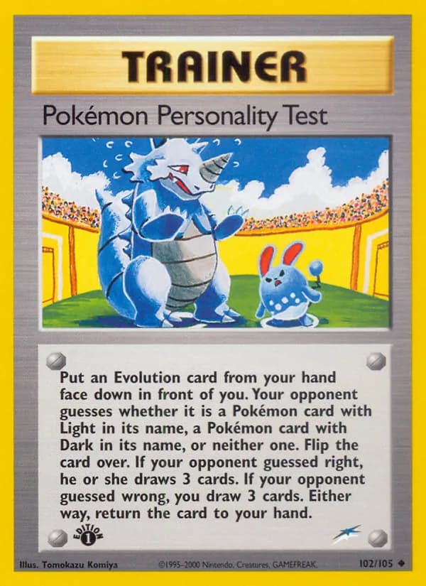Pokémon Personality Test — Neo Destiny #102