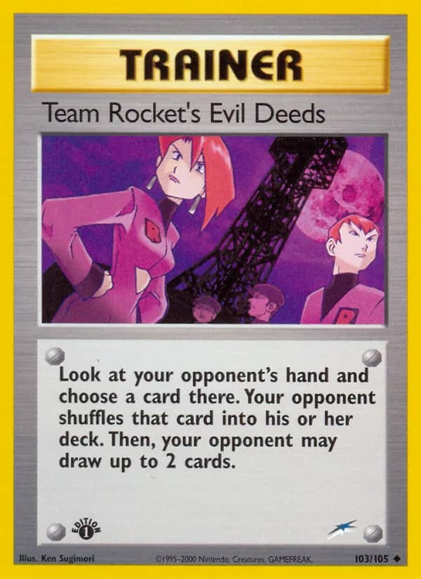 Team Rocket's Evil Deeds — Neo Destiny #103