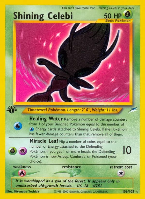 Shining Celebi — Neo Destiny #106
