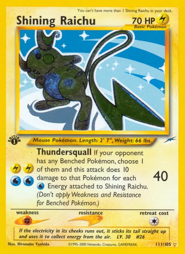 Shining Raichu — Neo Destiny #111