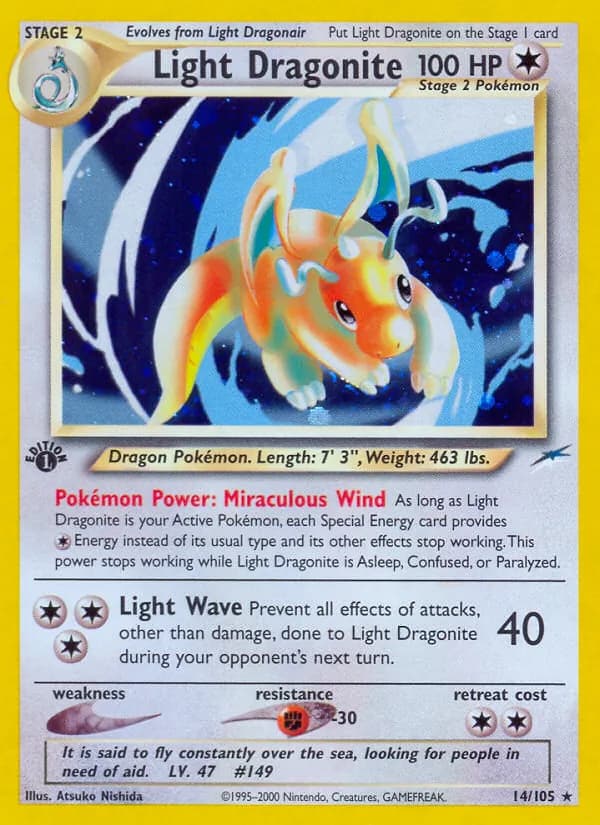 Light Dragonite — Neo Destiny #14