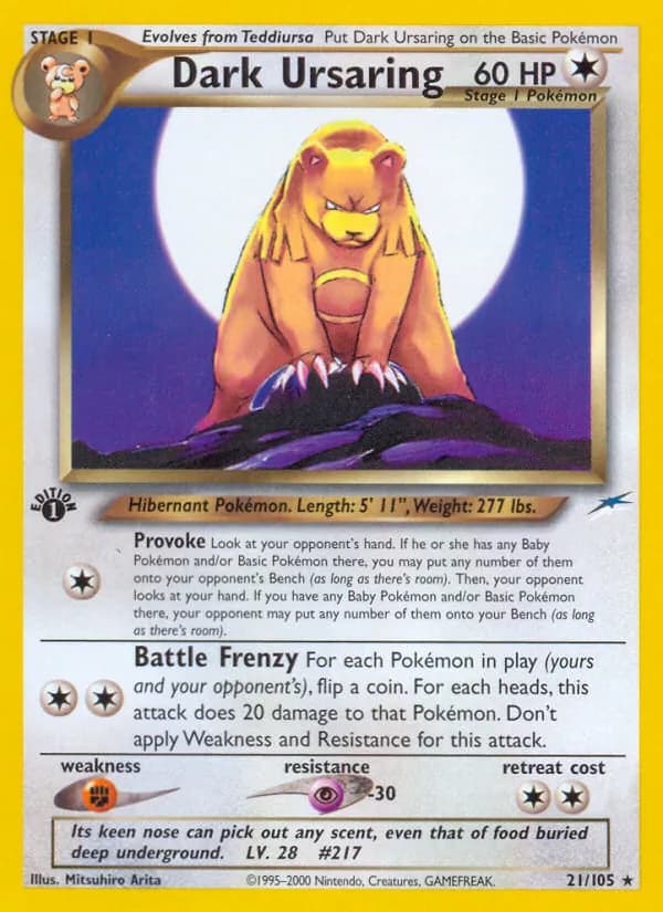 Dark Ursaring — Neo Destiny #21