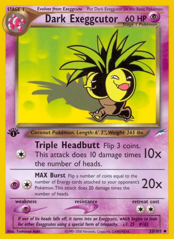 Dark Exeggutor — Neo Destiny #33