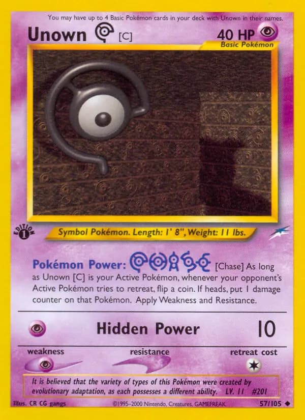 Unown [C] — Neo Destiny #57