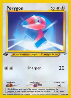 Porygon — Neo Destiny #78