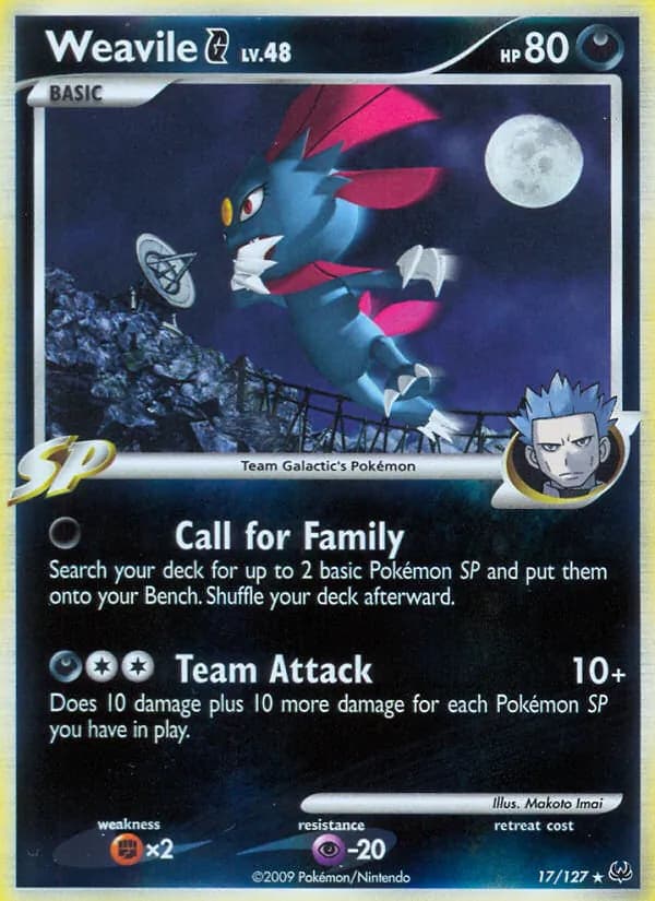 Weavile G — Platinum #17