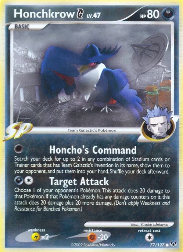 Honchkrow G — Platino #77