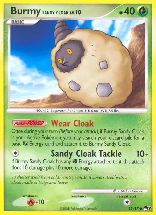 Burmy Sandy Cloak — POP Series 7 #12