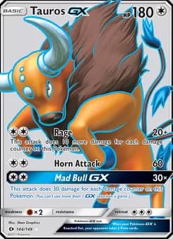 Tauros GX — Sun & Moon #144