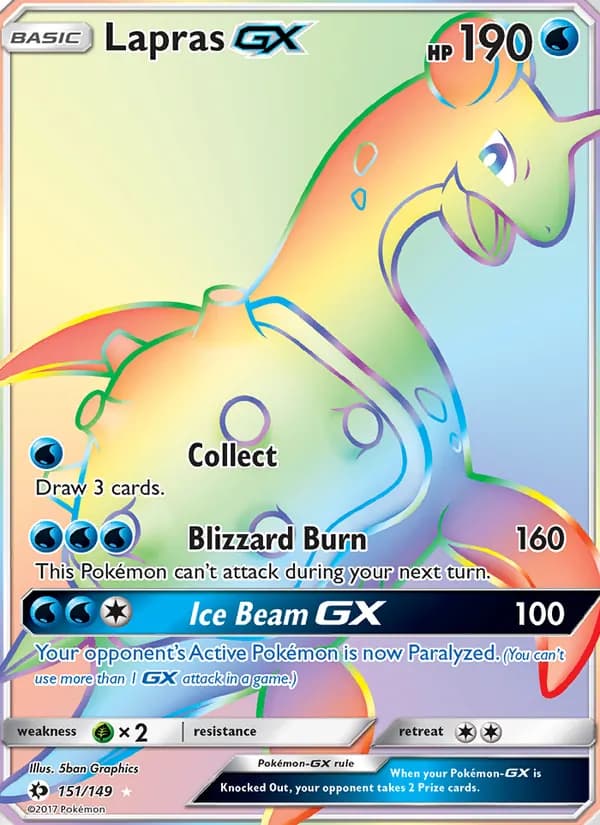 Lapras GX — Sol y Luna #151