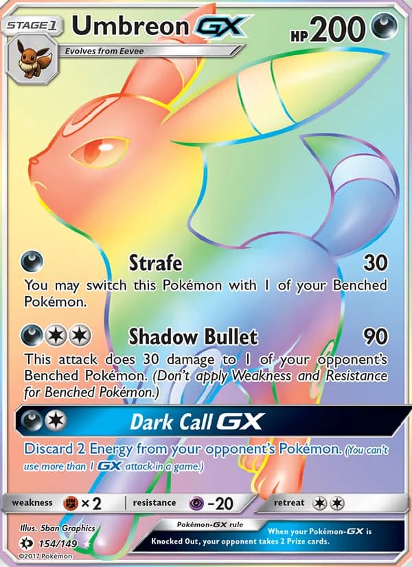Umbreon GX — Sun & Moon #154