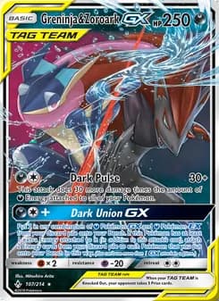 Greninja & Zoroark GX — Unbroken Bonds #107