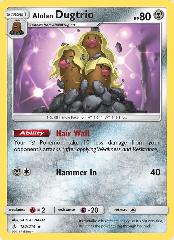 Alolan Dugtrio — Unbroken Bonds #122