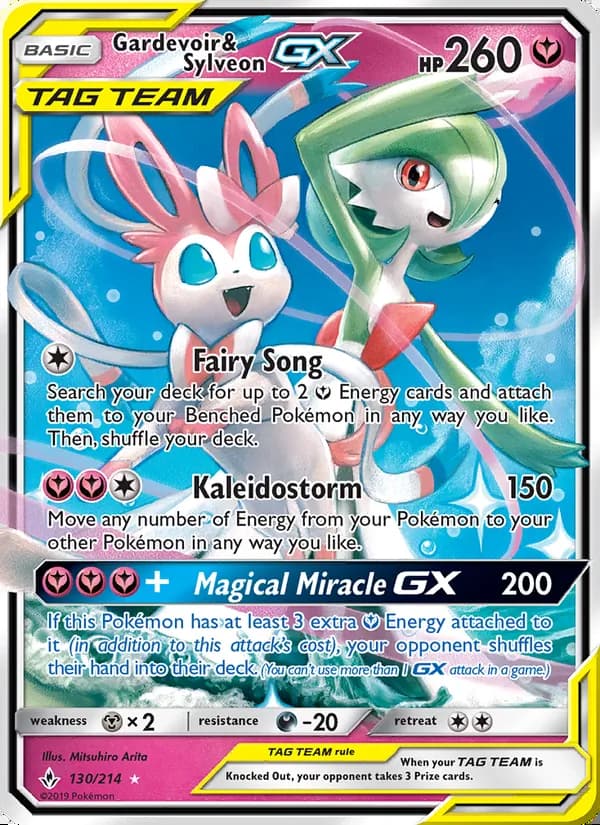 Gardevoir y Sylveon GX — Vínculos Indestructibles #130