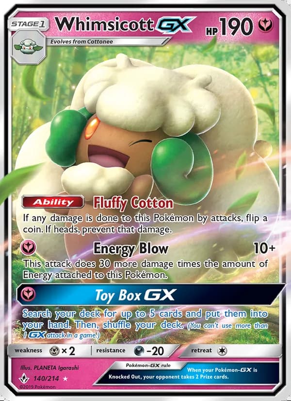 Whimsicott GX — Vínculos Indestructibles #140
