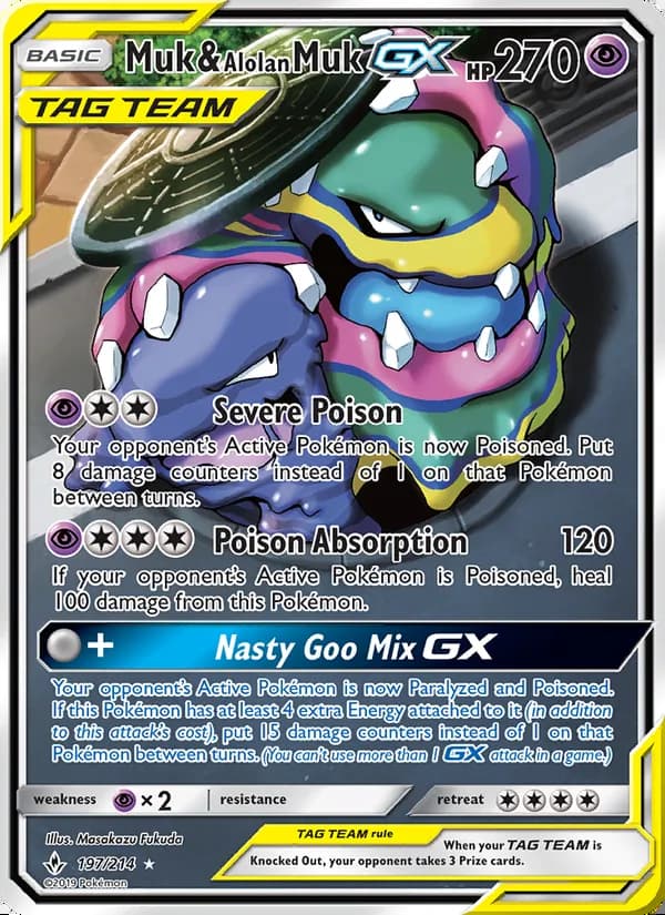 Muk & Alolan Muk GX — Unbroken Bonds #197