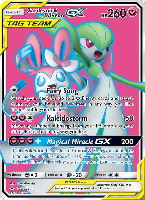 Gardevoir y Sylveon GX — Vínculos Indestructibles #204
