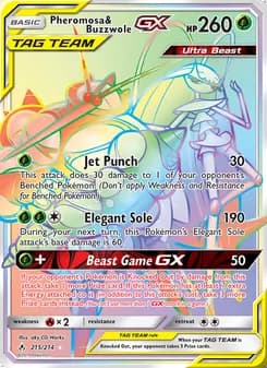 Pheromosa & Buzzwole GX — Unbroken Bonds #215