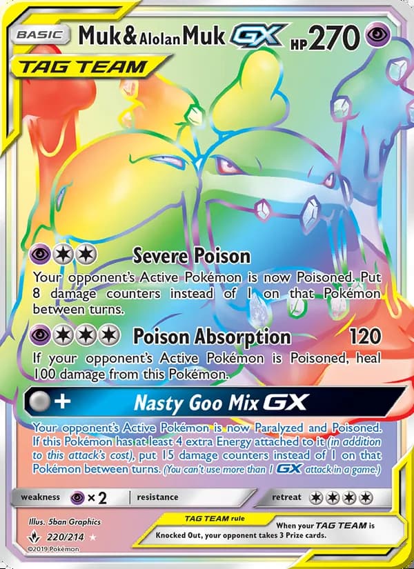 Muk & Alolan Muk GX — Unbroken Bonds #220