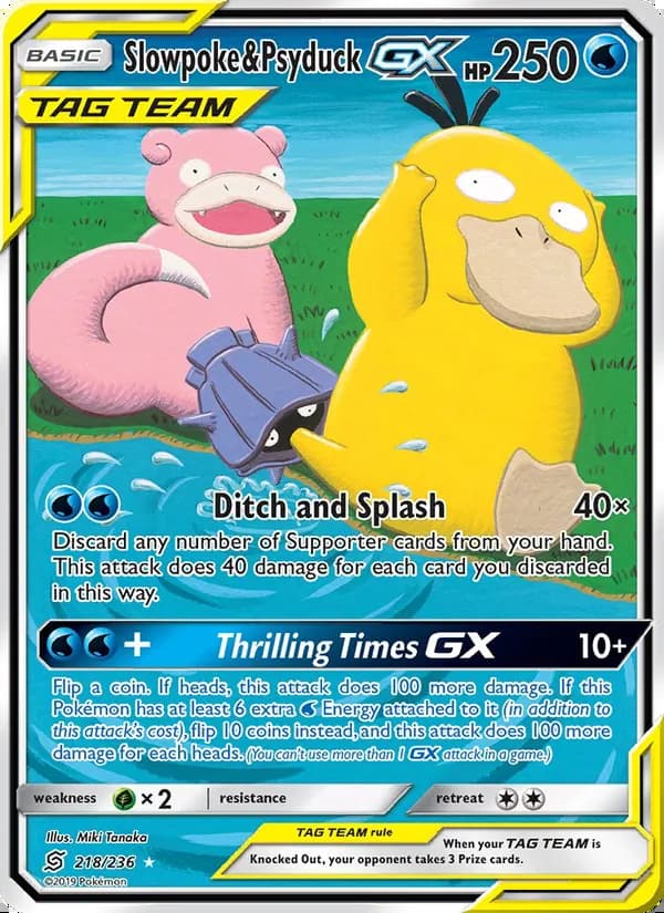 Slowpoke y Psyduck GX — Mentes Unidas #218