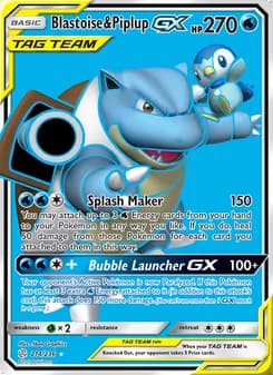 Blastoise & Piplup GX — Cosmic Eclipse #214