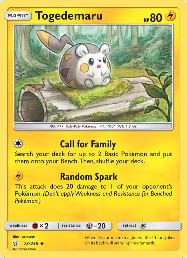 Togedemaru — Cosmic Eclipse #73