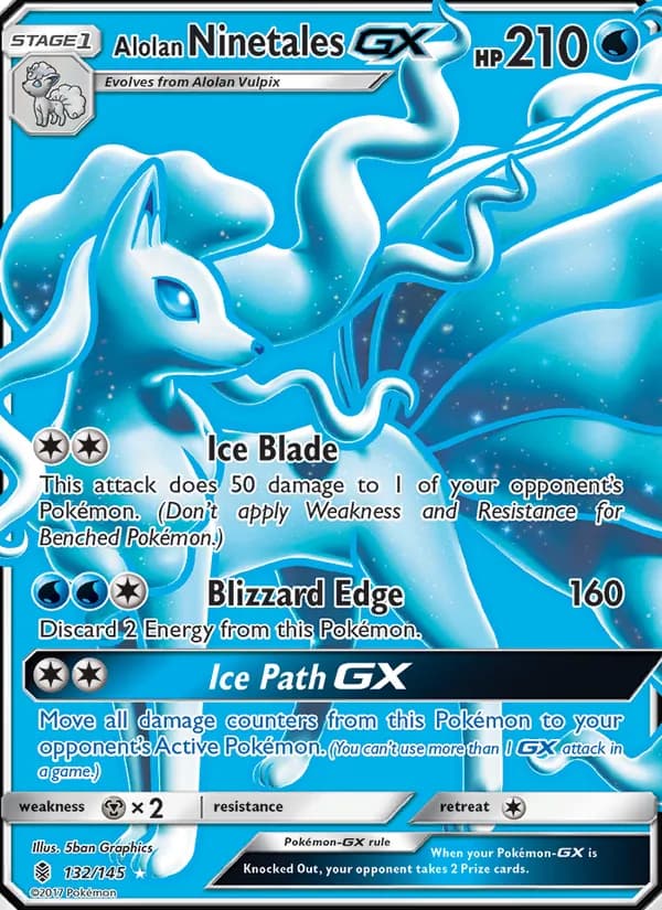 Alolan Ninetales GX — Guardians Rising #132