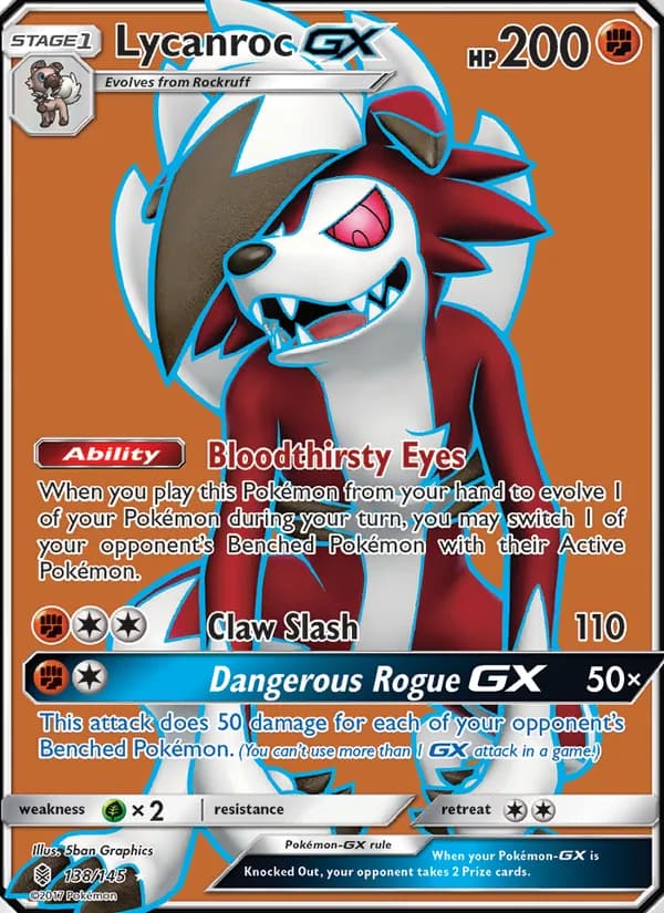 Lycanroc GX — Guardians Rising #138