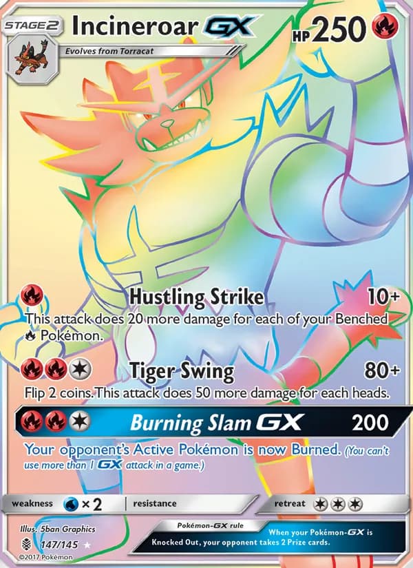 Incineroar GX — Guardians Rising #147