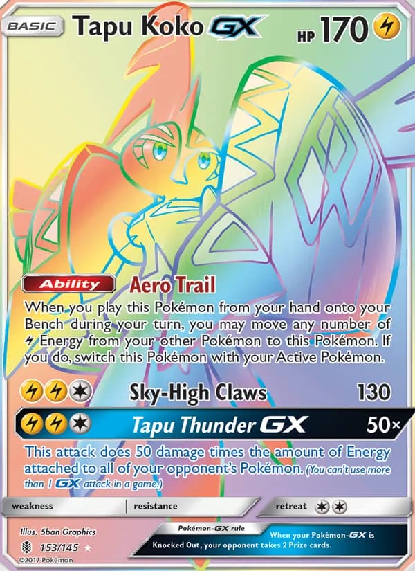 Tapu Koko GX — Guardians Rising #153