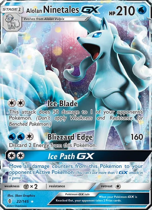 Alolan Ninetales GX — Guardians Rising #22