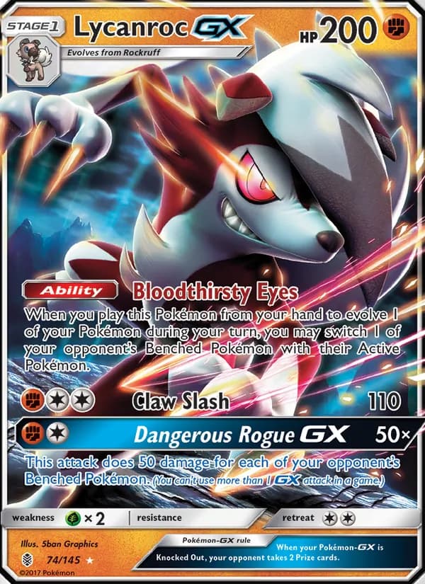 Lycanroc GX — Guardians Rising #74