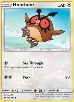 Hoothoot — Burning Shadows #106