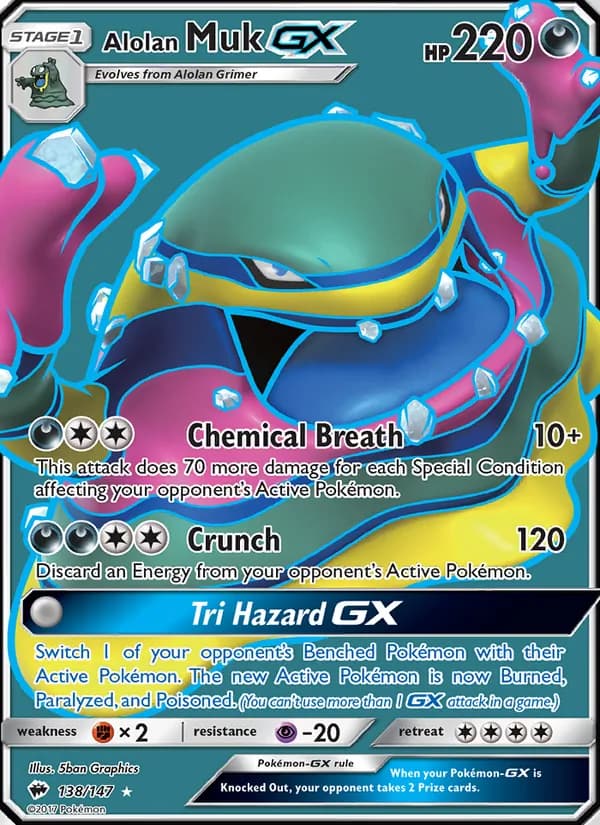 Muk de Alola GX — Sombras Ardientes #138