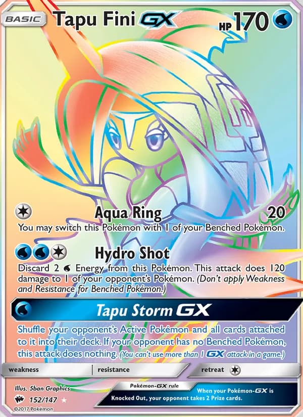 Tapu Fini GX — Burning Shadows #152