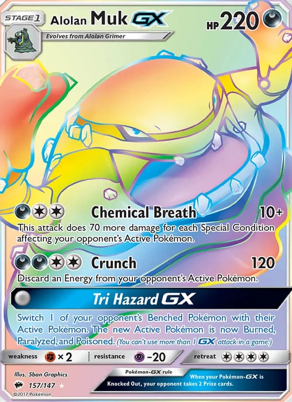 Muk de Alola GX — Sombras Ardientes #157
