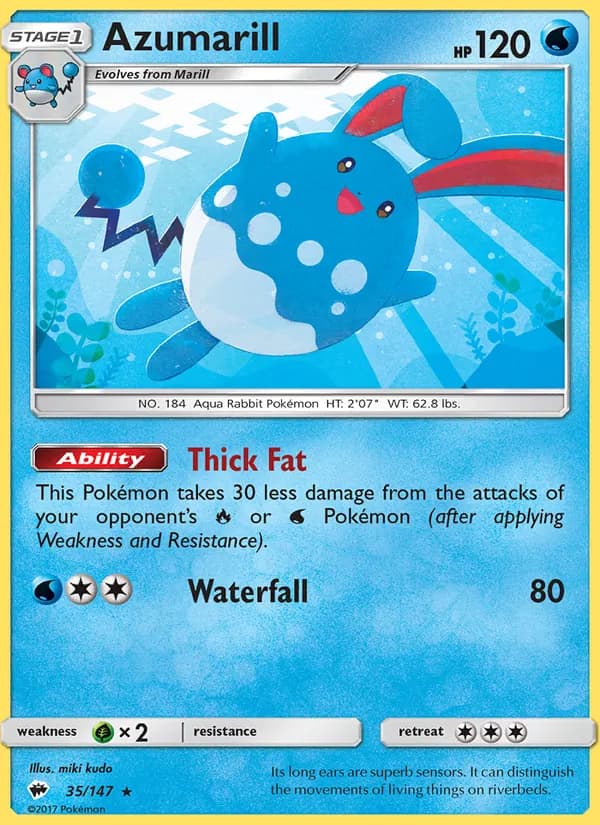 Azumarill — Burning Shadows #35