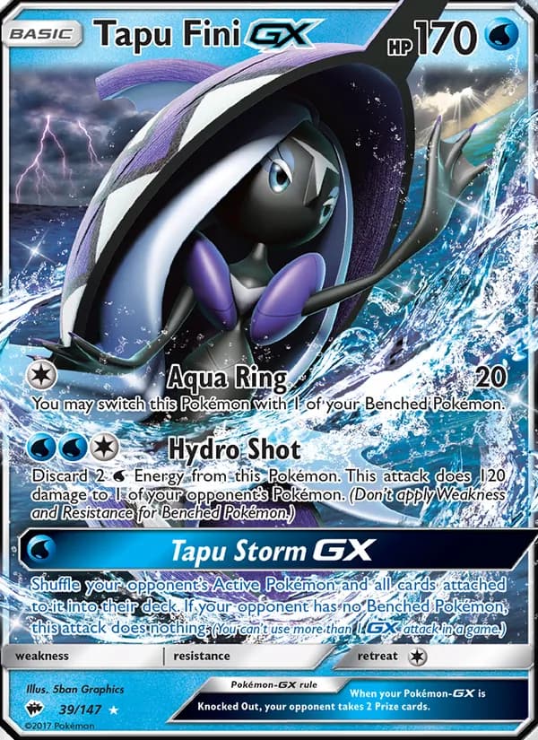 Tapu Fini GX — Sombras Ardientes #39