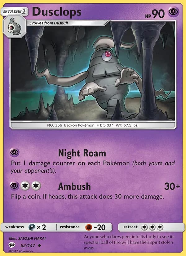 Dusclops — Burning Shadows #52