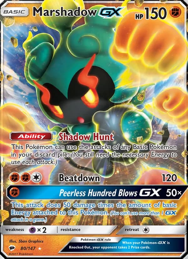 Marshadow GX — Burning Shadows #80