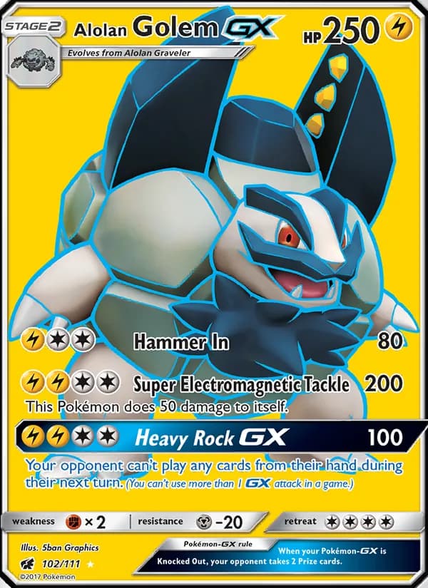 Alolan Golem GX — Crimson Invasion #102