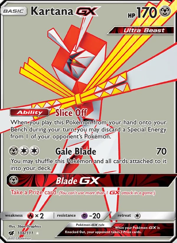 Kartana GX — Invasión Carmesí #106