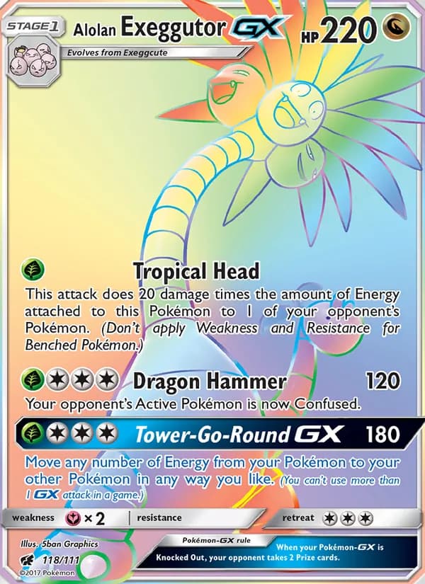 Alolan Exeggutor GX — Crimson Invasion #118