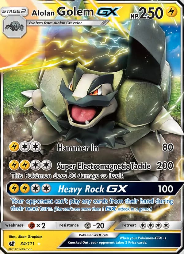 Golem de Alola GX — Invasión Carmesí #34
