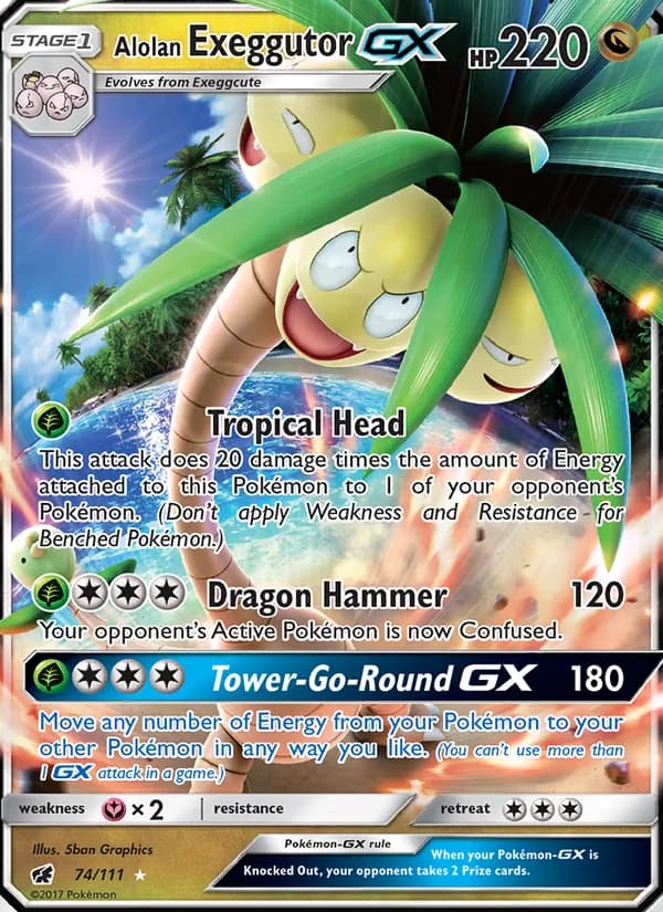 Exeggutor de Alola GX — Invasión Carmesí #74