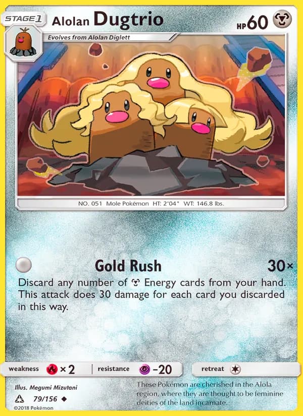 Alolan Dugtrio — Ultra Prism #79