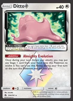 Ditto ◇ — Lost Thunder #154