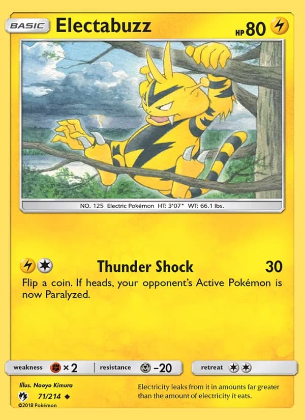 Electabuzz — Lost Thunder #71