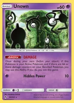Unown — Lost Thunder #90