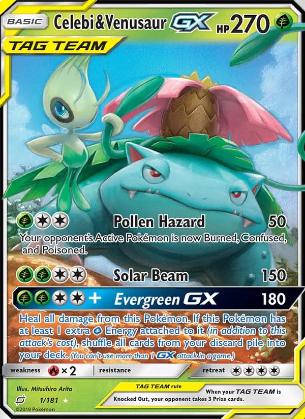 Celebi & Venusaur GX — Team Up #1